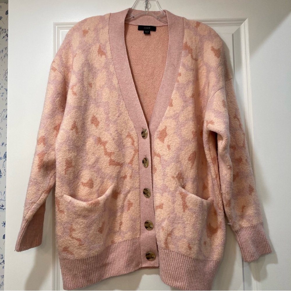 J. Crew Brushed Wool Cardigan
